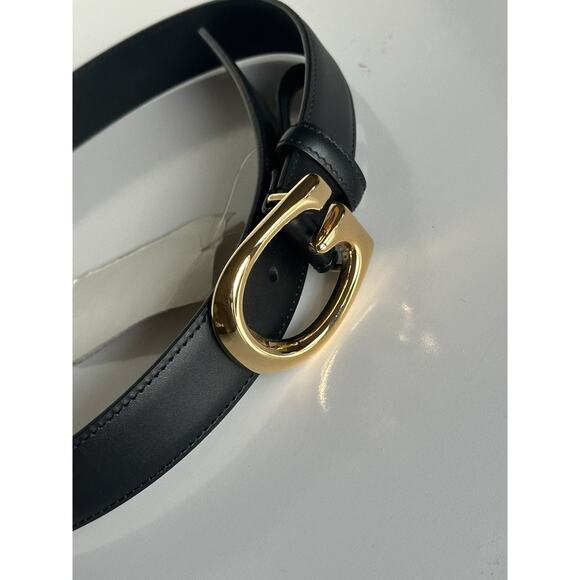 Gucci Selleria G-Buckle Women\'s Leather Belt Black 115/46 IT 655566 NWT main image 8